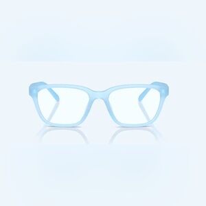 Arnette Phoebe Glasses Frosted Light Blue Transparent Lens Extra Small Case NWOT